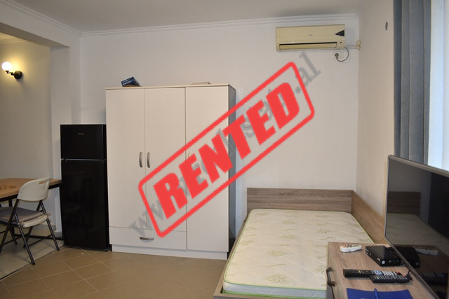 Studio apartment for rent on Viktori Hygo Street, near Durres street &nbsp;in Tirana.

The apartme